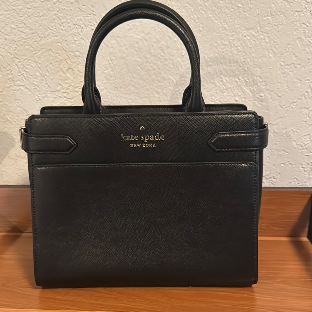 Kate Spade Black Satchel with Structured Design